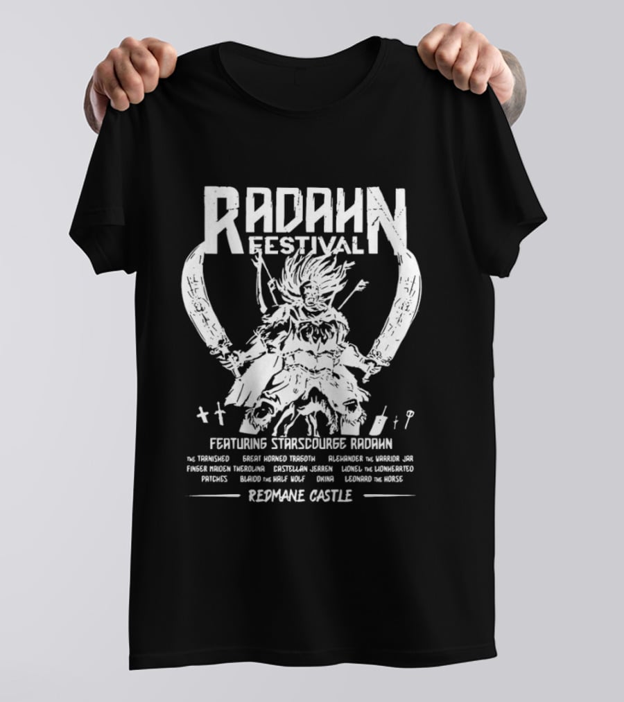 Radahn Festival Featuring Starscourge Radahn At Redmane Castle T-Shirt