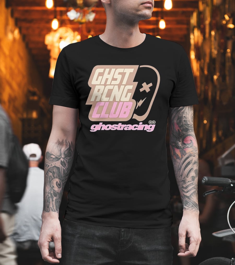 Ghost Racing Club Ghostracing Ghost Tracing Travis Pbc T-Shirt