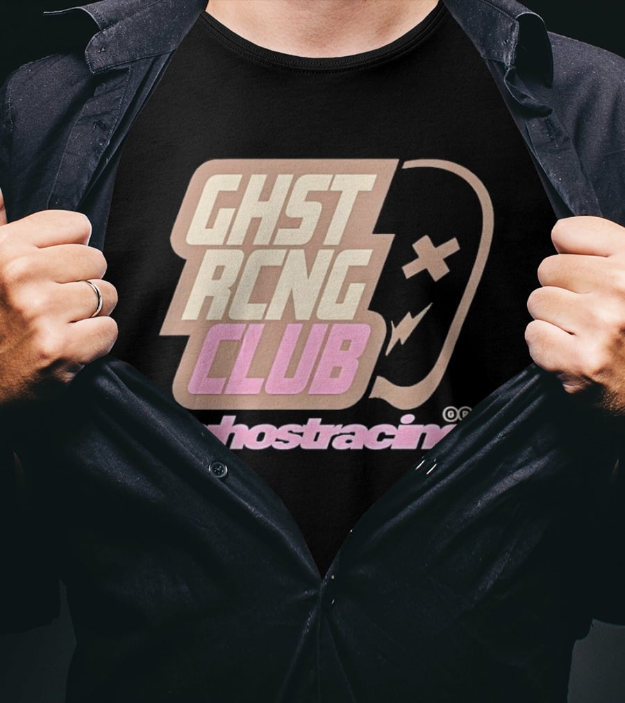 Ghost Racing Club Ghostracing Ghost Tracing Travis Pbc T-Shirt