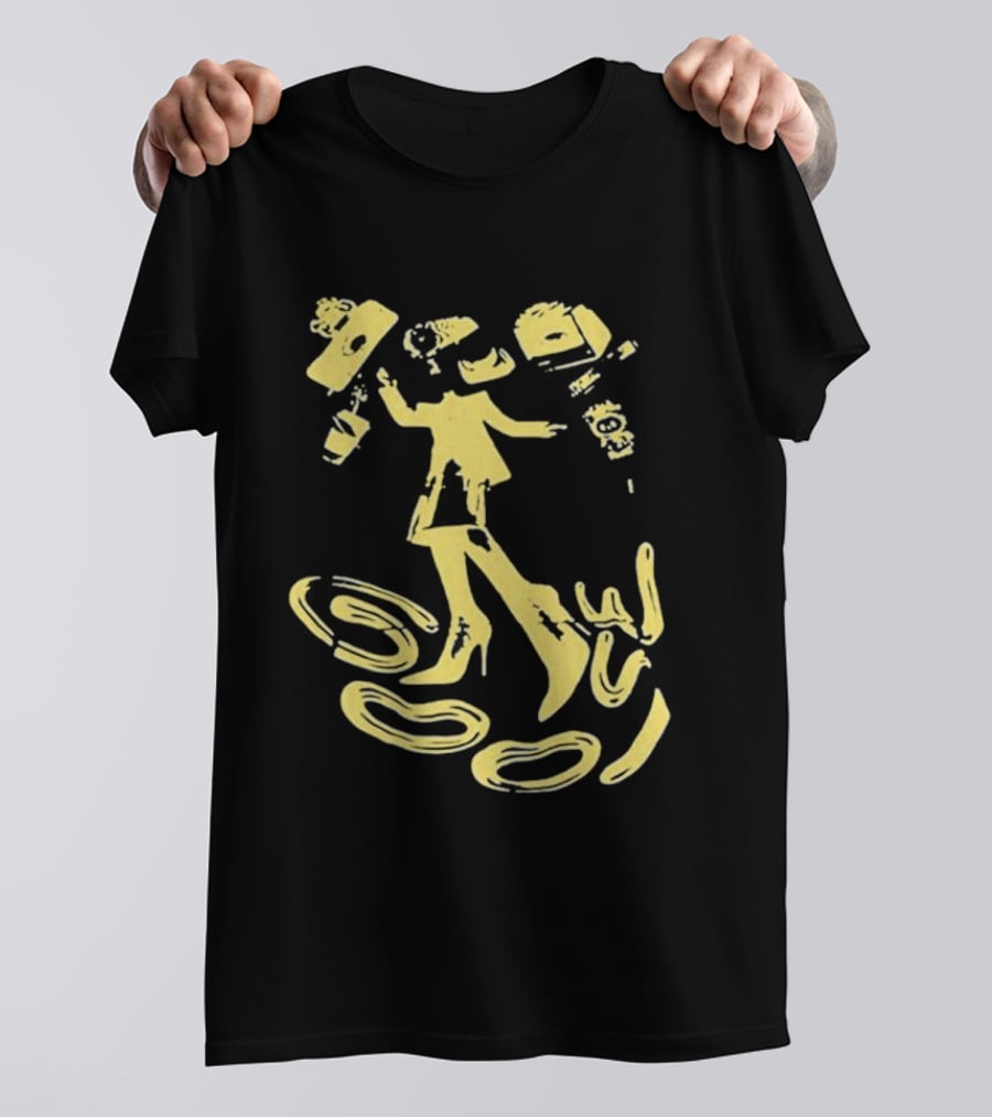 Goose Jam In The Streets Neon Yellow Coffee Dance T-Shirt