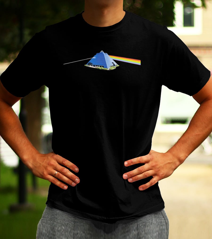 The Dark Side Of The Pyramid Prism Rainbow T-Shirt