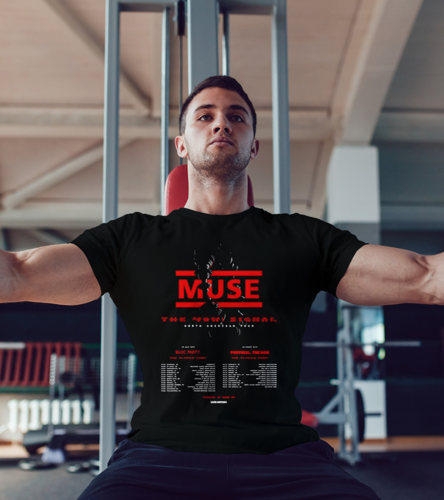 Muse The Wow Signal North American Tour 2026 Venue Dates Mack Minn Eddie Wright T-Shirt