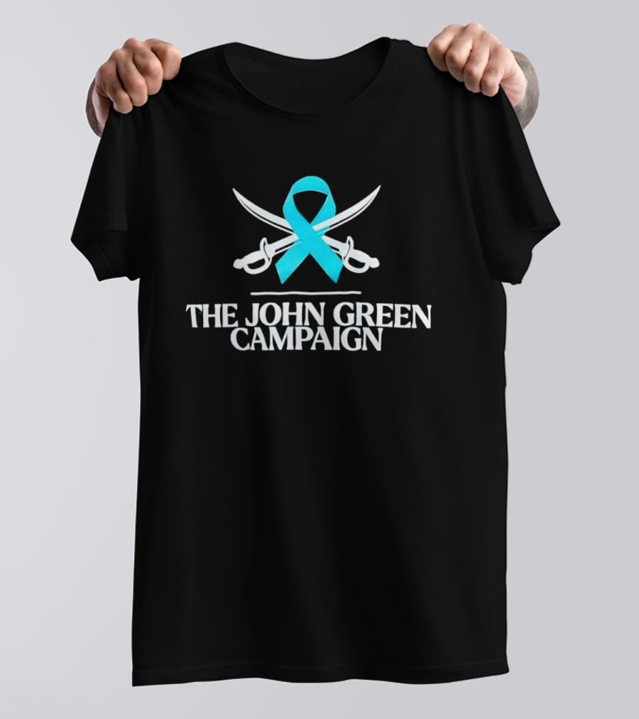 The John Green Campaign Blue Ribbon And Crossed Swords T-Shirt