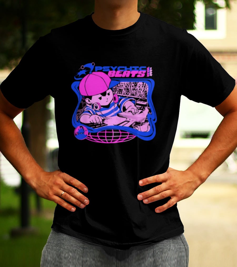 Ness EarthBound Psychic Beats Retro Gaming T-Shirt