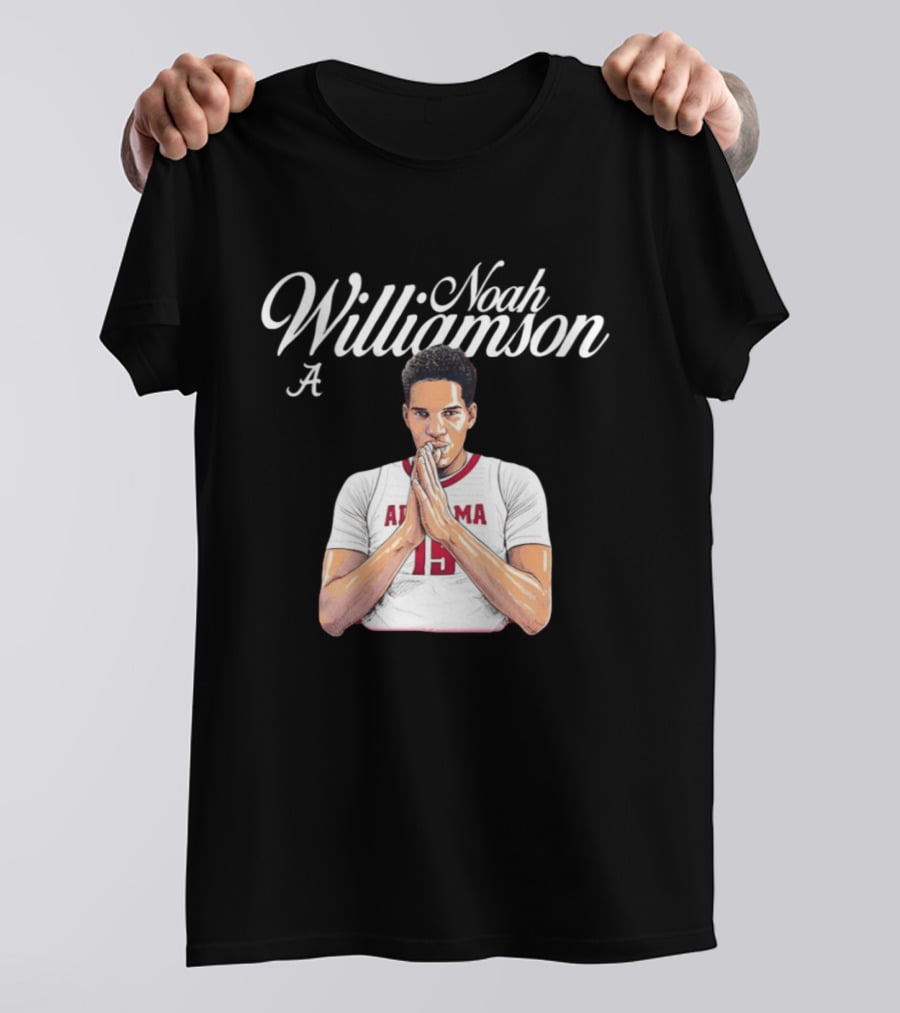 Noah Williamson Alabama 15 Crimson Tide NCAA Basketball Celebration T-Shirt