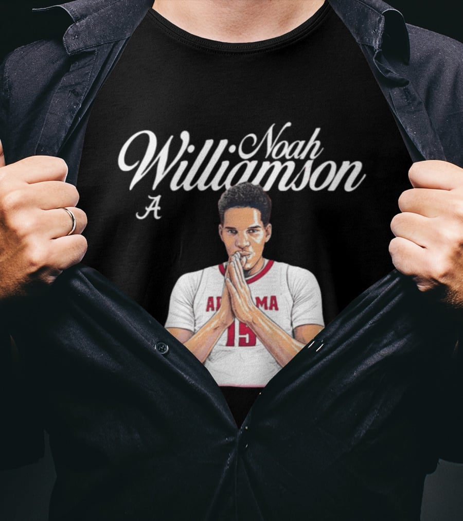 Noah Williamson Alabama 15 Crimson Tide NCAA Basketball Celebration T-Shirt