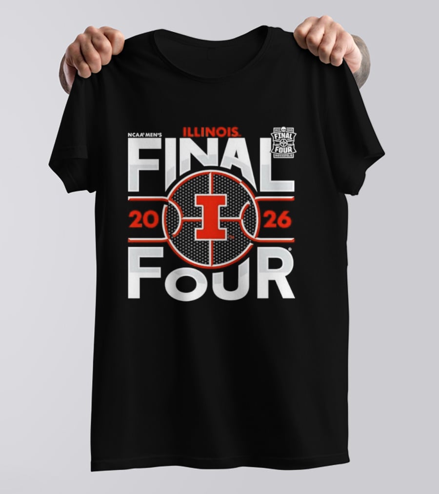 Illinois Basketball 2026 NCAA Men's Final Four Tournament T-Shirt