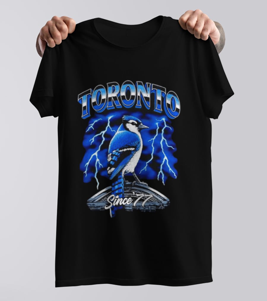 Toronto Blue Jays Since 77 Lightning Bird Power T-Shirt