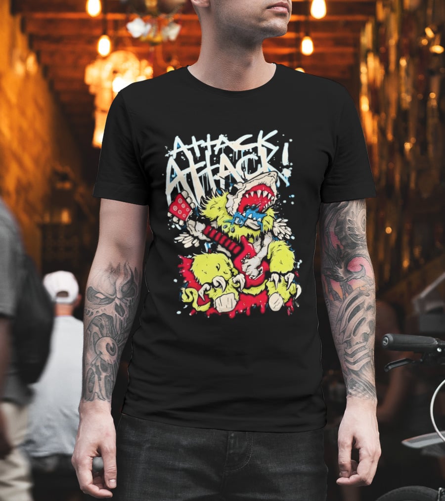 Attack Attack Monster Holding Guitar T-Shirt
