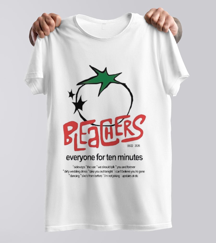 Bleachers Everyone For Ten Minutes Tomato Stars T-Shirt