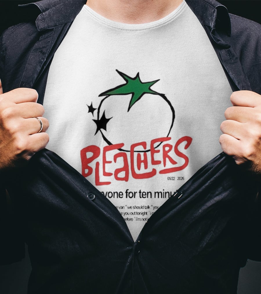 Bleachers Everyone For Ten Minutes Tomato Stars T-Shirt