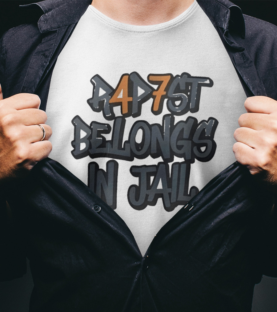 RAP7ST Belongs In Jail T-Shirt