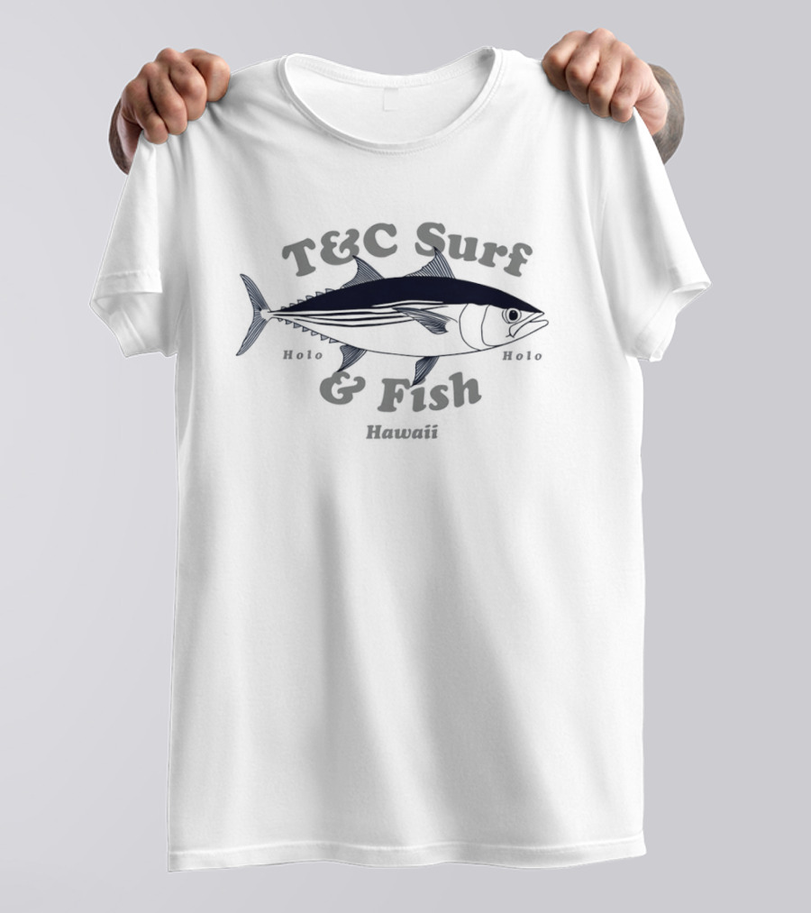 Surf Skipjack Tuna Holo Fish Hawaii T&C Surf & Fish T-Shirt