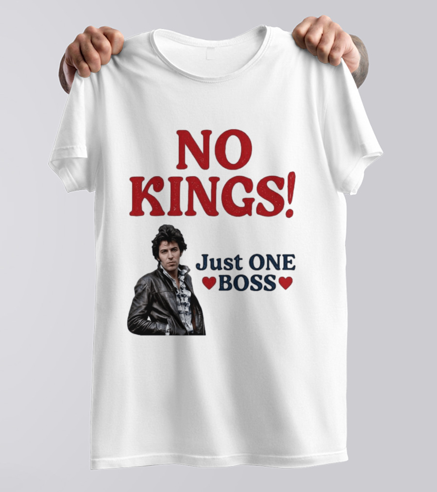 No Kings Just One Boss Leather Jacket T-Shirt