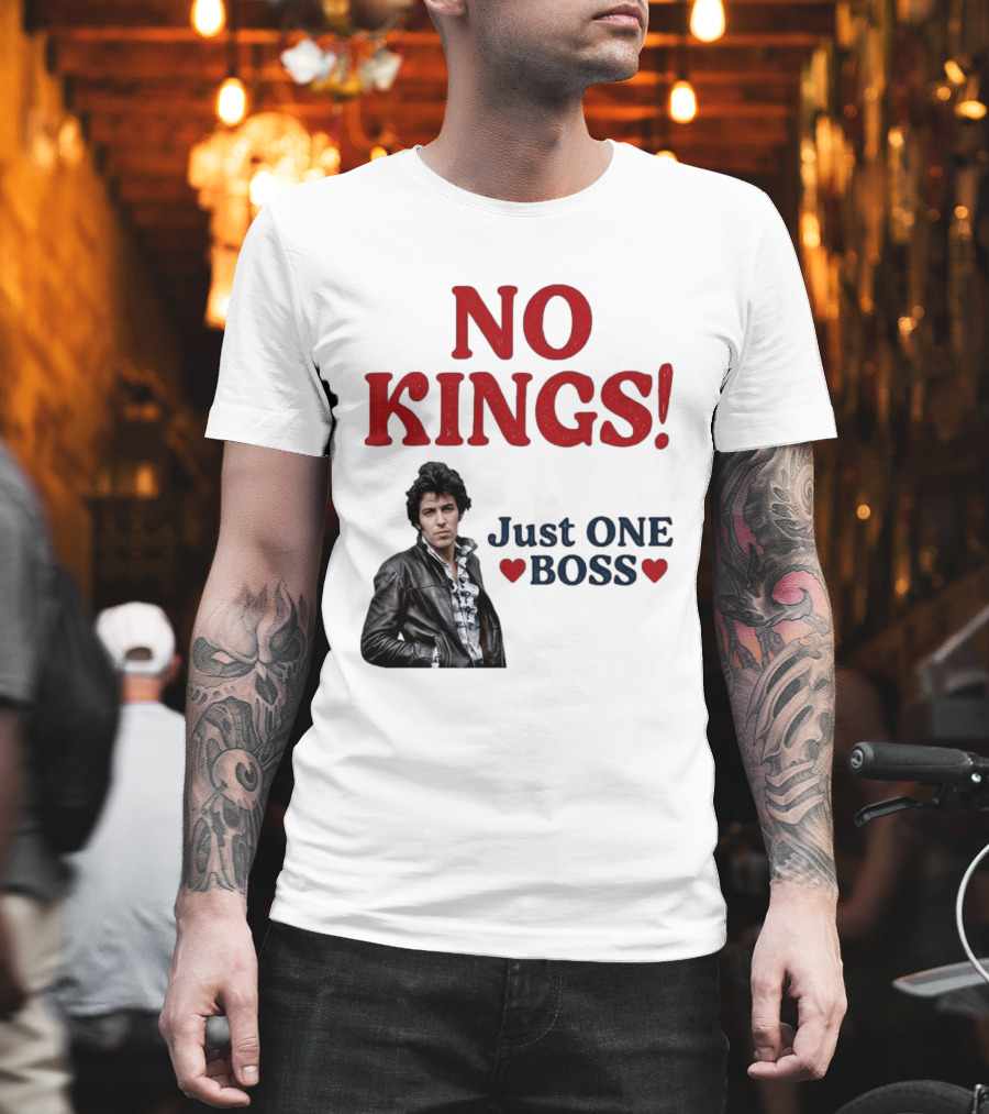 No Kings Just One Boss Leather Jacket T-Shirt