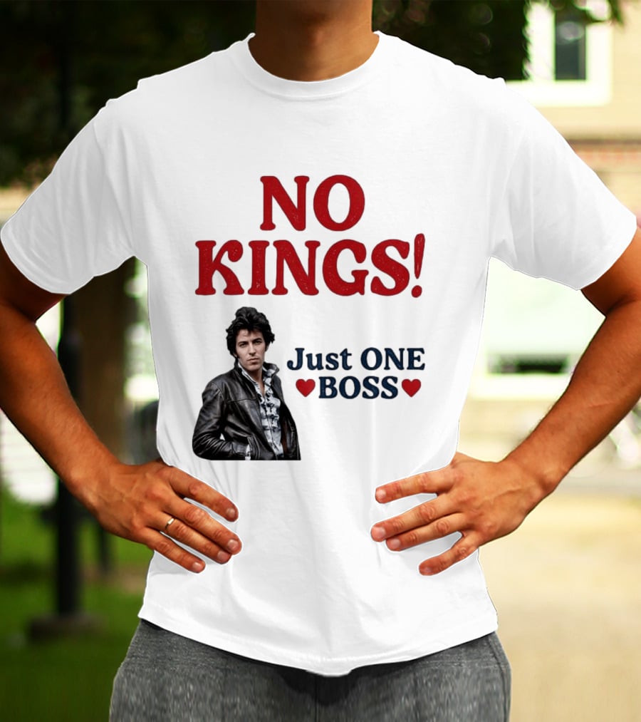 No Kings Just One Boss Leather Jacket T-Shirt