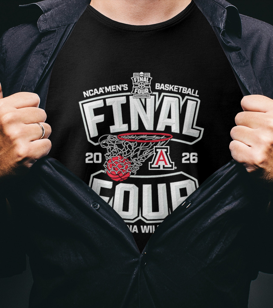 NCAA Men's Basketball 2026 Final Four Arizona Wildcats T-Shirt