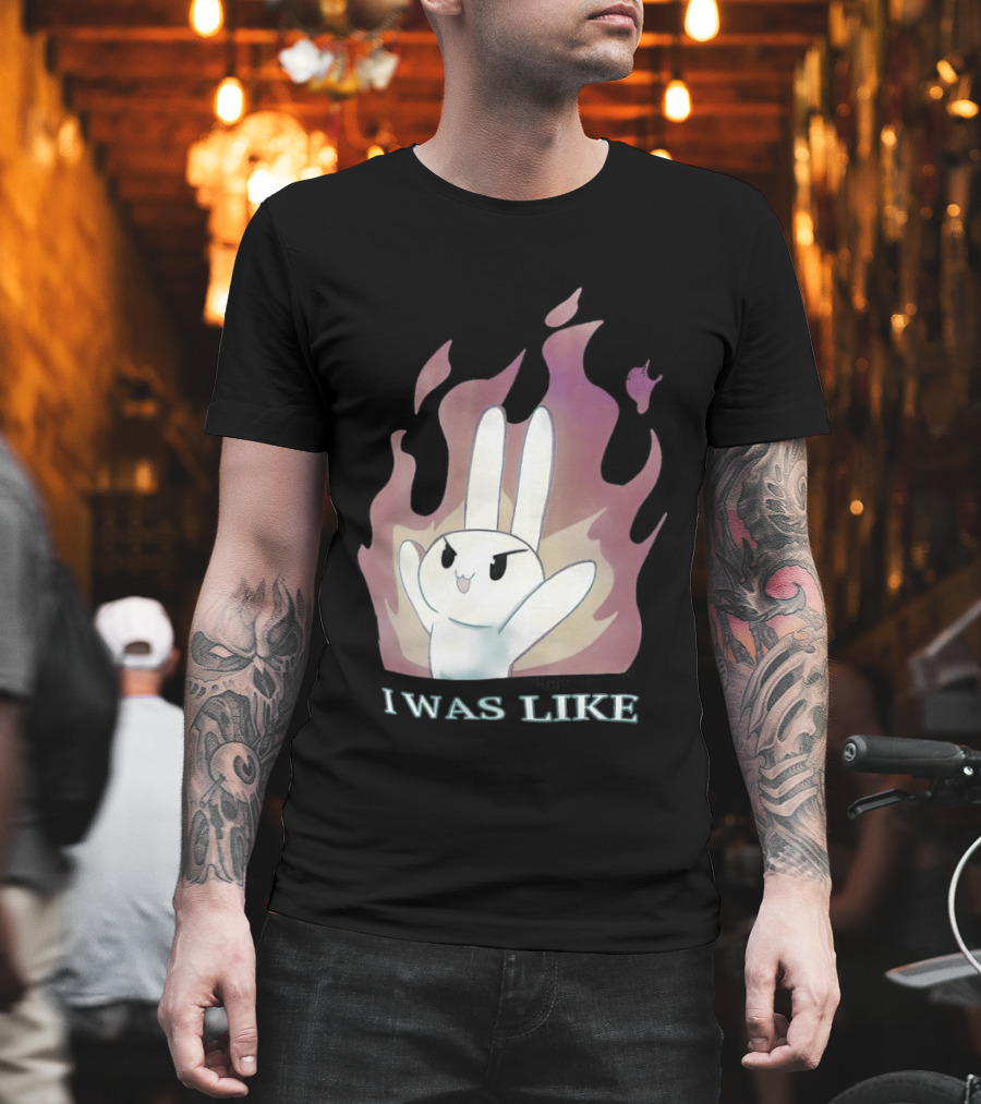 I Was Like Fire Bunny In Flames T-Shirt