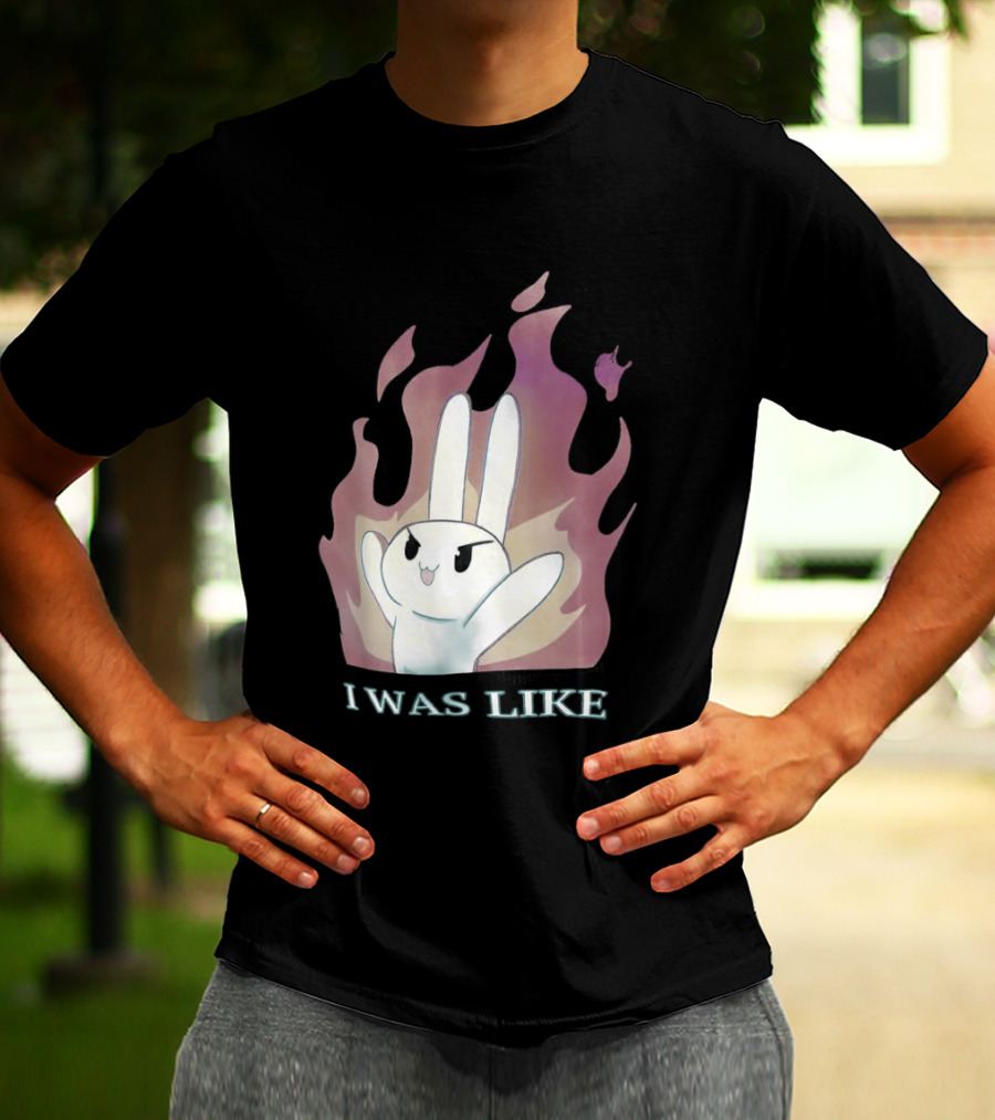 I Was Like Fire Bunny In Flames T-Shirt