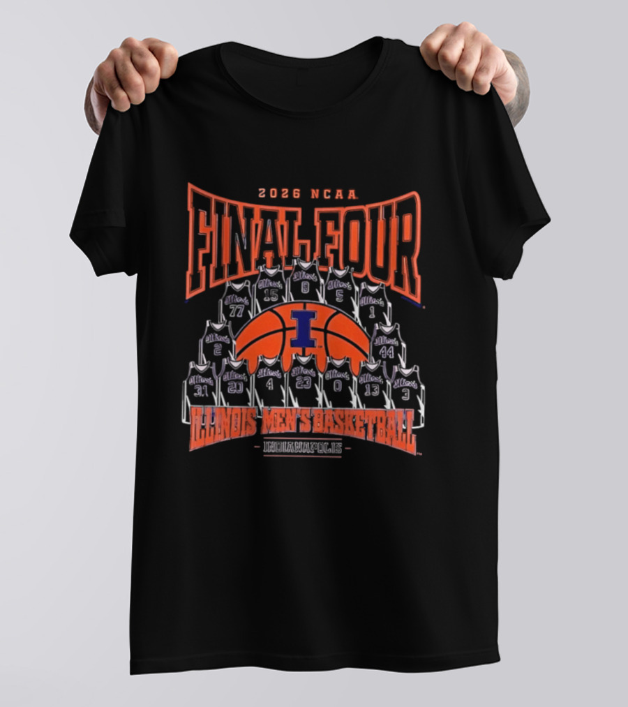 2026 NCAA Final Four Illinois Men's Basketball Indianapolis T-Shirt