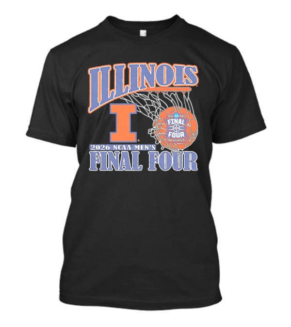 Illinois 2026 NCAA Men's Final Four Basketball Indianapolis T-Shirt