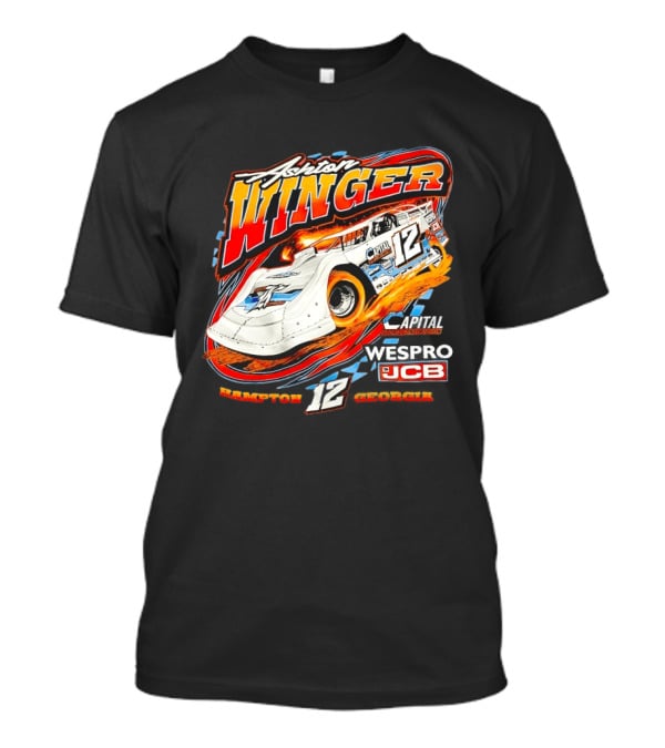 Ashton Winger Racing Capital Sports Construction Hampton Georgia 12 Car Wespro JCB T-Shirt