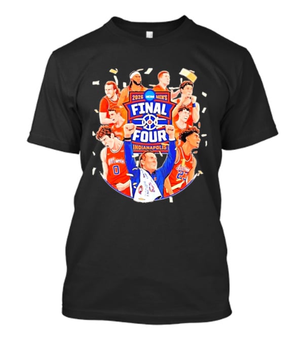 2026 NCAA Men's Final Four Indianapolis Illinois Fighting Illini Basketball T-Shirt