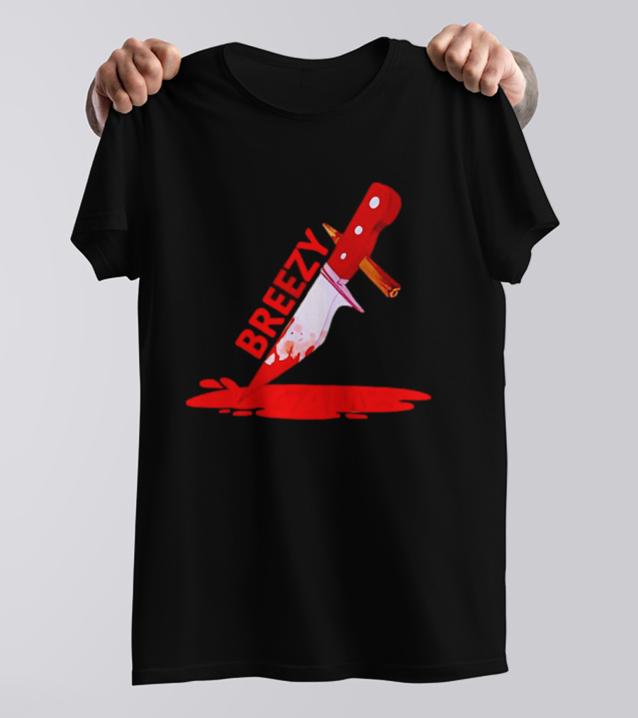 Breezy Games Bloodstained Knife T-Shirt