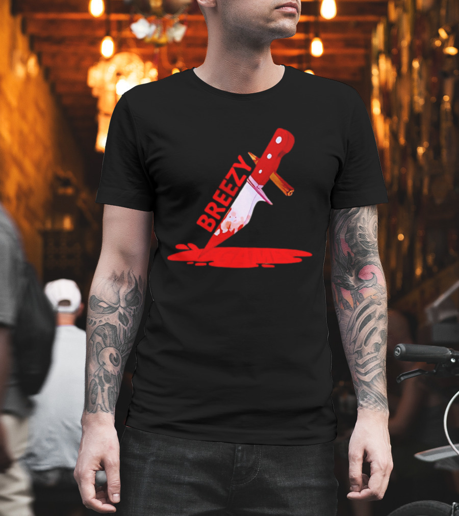 Breezy Games Bloodstained Knife T-Shirt