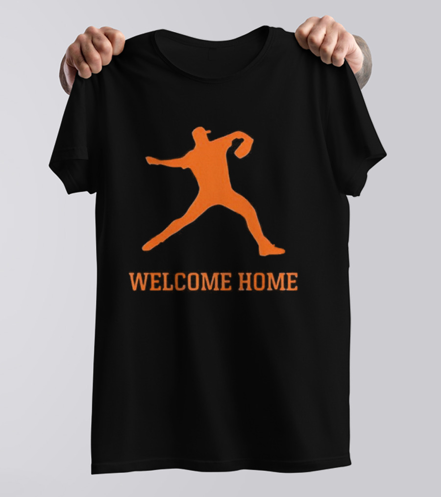 Justin Verlander Detroit Tigers Welcome Home 35 T-Shirt