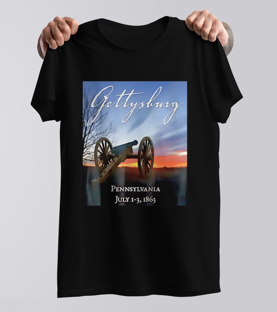 Gettysburg Cannon Battle Pennsylvania July 1 3 1863 Civil War T-Shirt