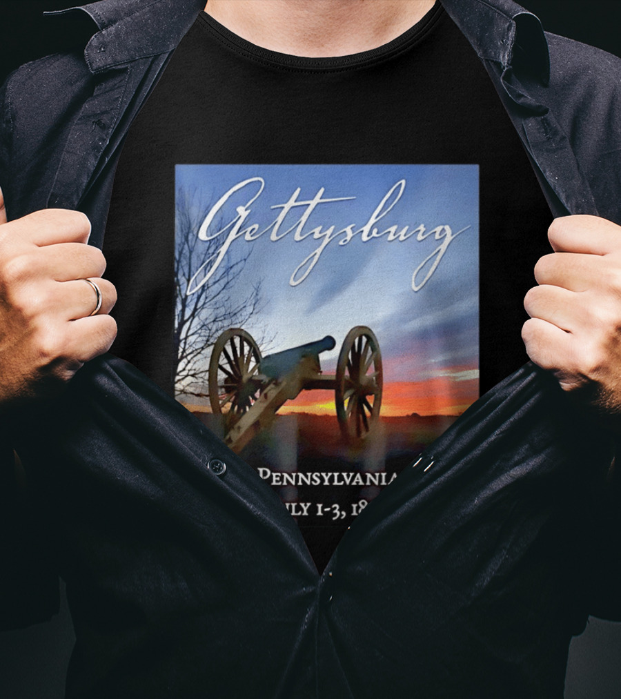 Gettysburg Cannon Battle Pennsylvania July 1 3 1863 Civil War T-Shirt