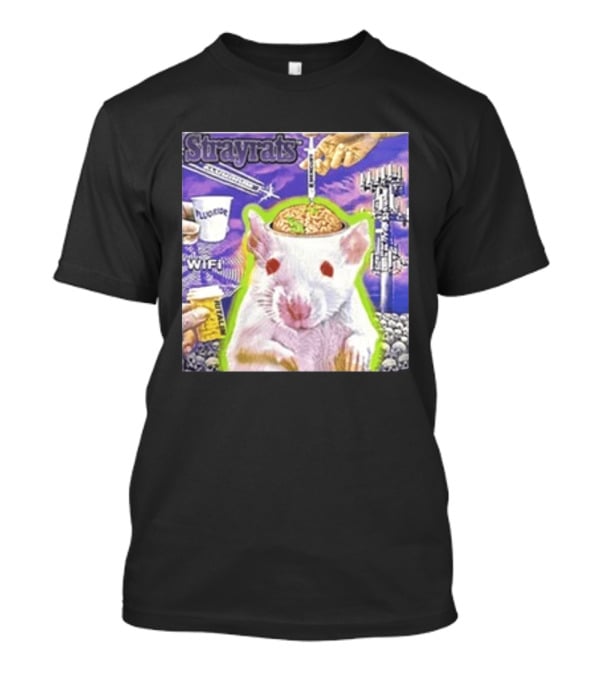 Stray Rats Lab Rat WiFi Fluoride Syringe Brain Injection T-Shirt