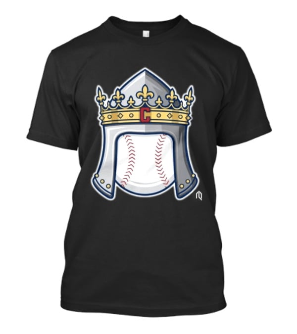 Cleveland Guardians Baseball Knight Helmet Crest T-Shirt