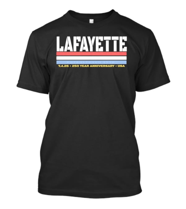 Lafayette Louisiana Est 1812 Established 1776 USA 250 Year Anniversary T-Shirt