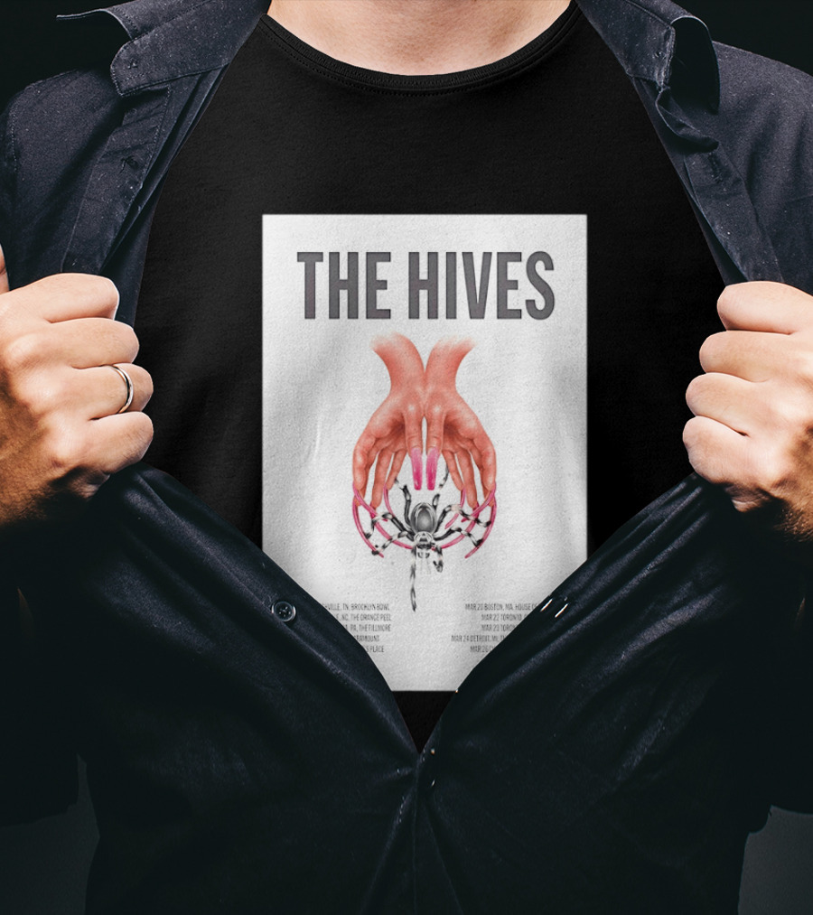 The Hives March 2026 Tour Dates Brooklyn Bowl House Of Blues History Fillmore Salt Shed T-Shirt