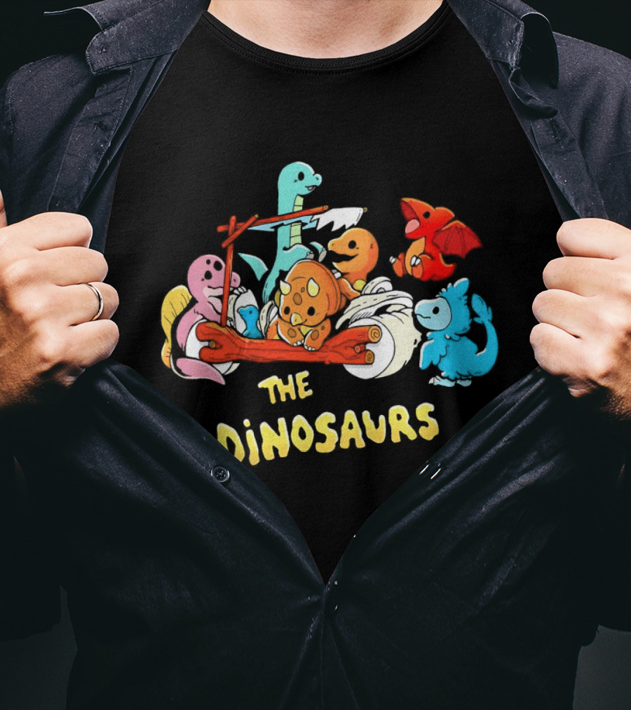 The Dinosaurs X The Flintstones Cartoon T-Shirt
