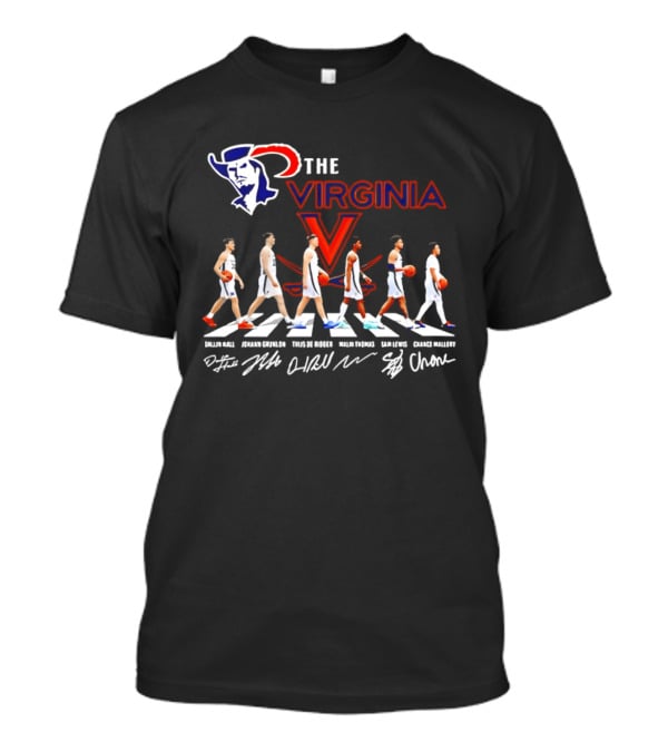 The Virginia Cavaliers Men's Basketball Team Abbey Road Homage T-Shirt