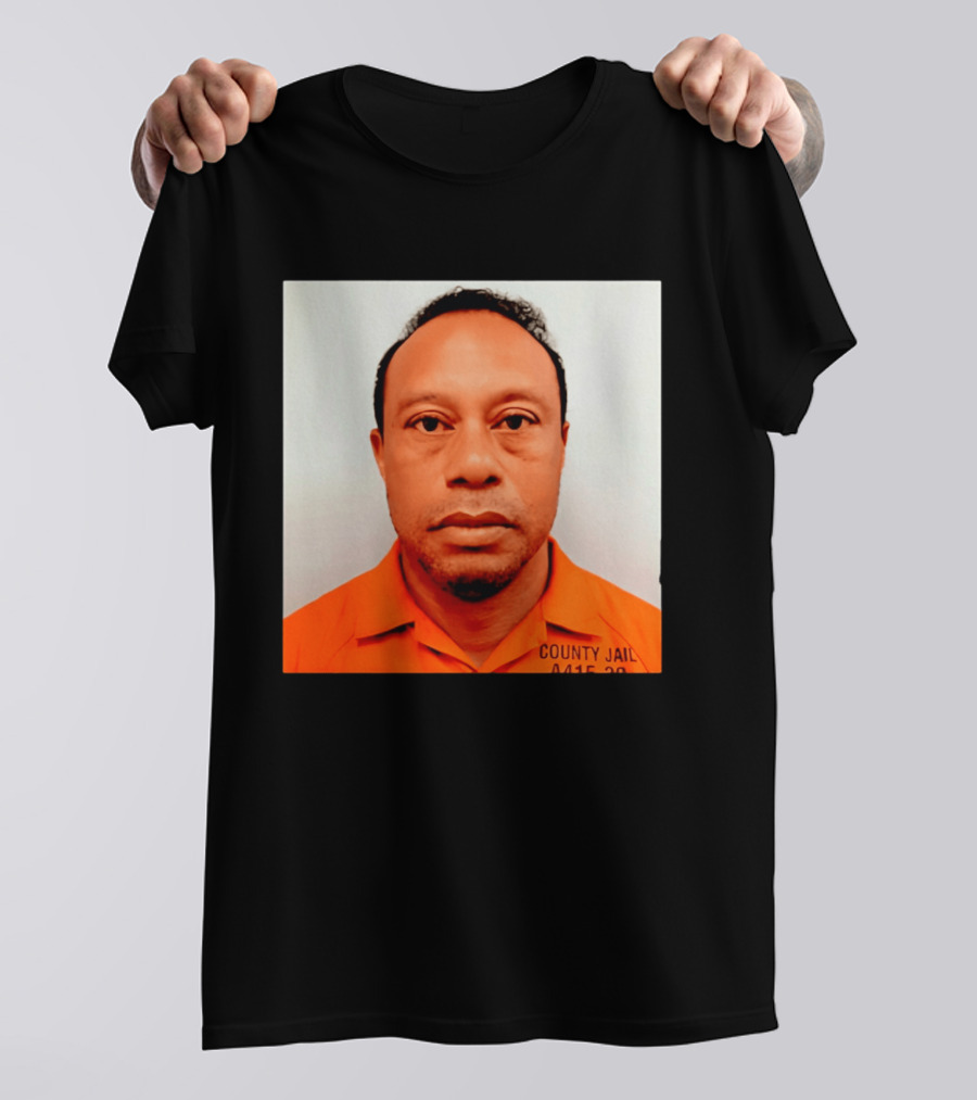 Tiger Woods 2026 County Jail 4415 29 Shot Edit T-Shirt