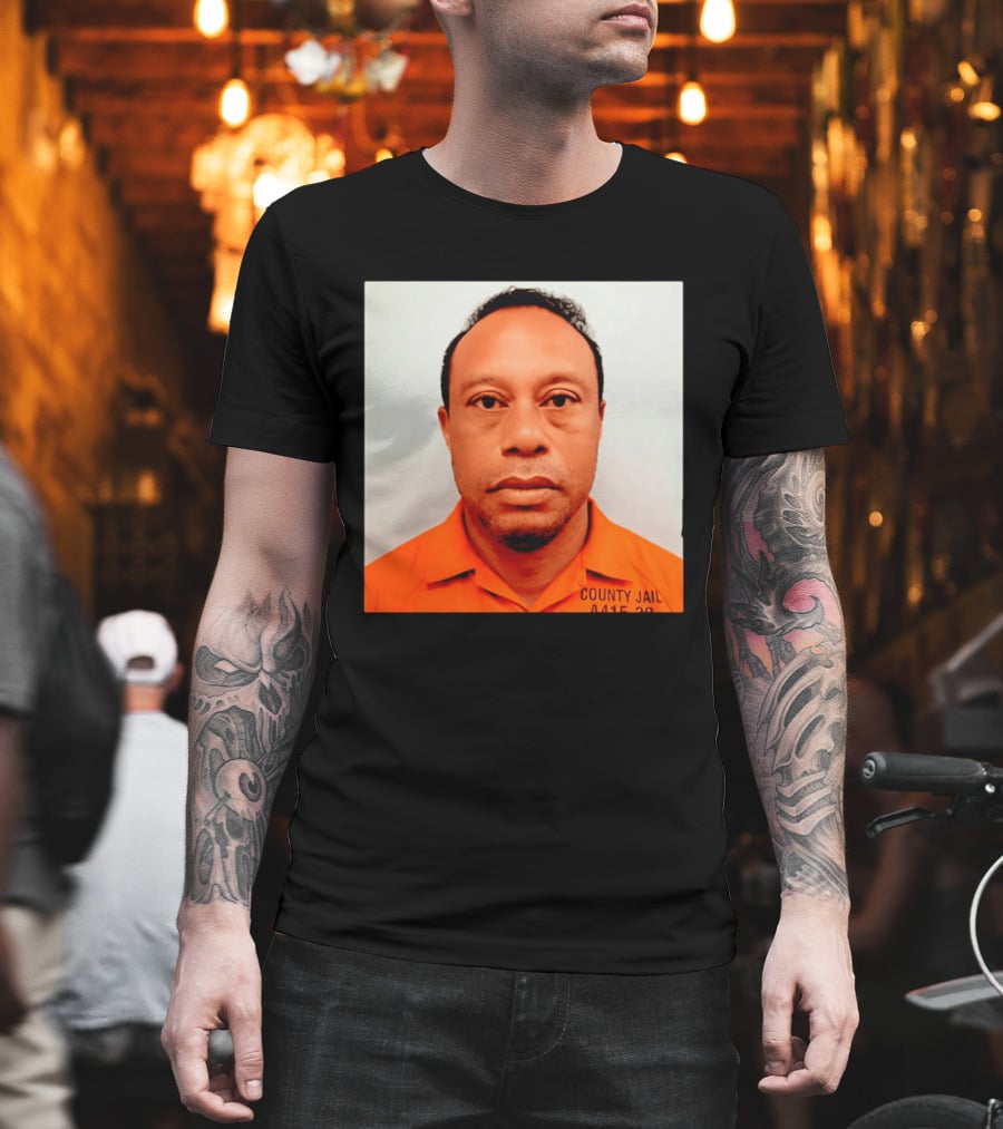 Tiger Woods 2026 County Jail 4415 29 Shot Edit T-Shirt