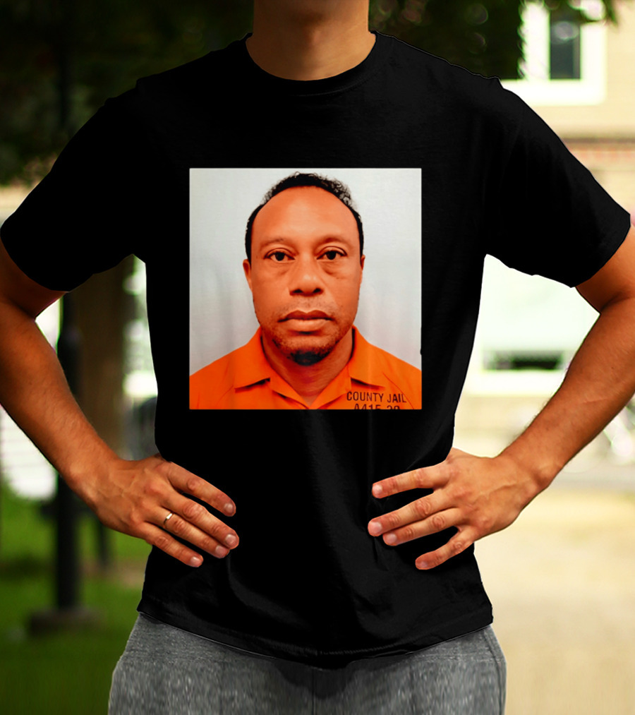 Tiger Woods 2026 County Jail 4415 29 Shot Edit T-Shirt