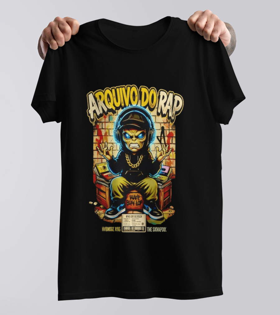 Arquivo Do Rap Grumpy Alien Hrd Of Sesday Hybnoce Rsethe Graffiti T-Shirt