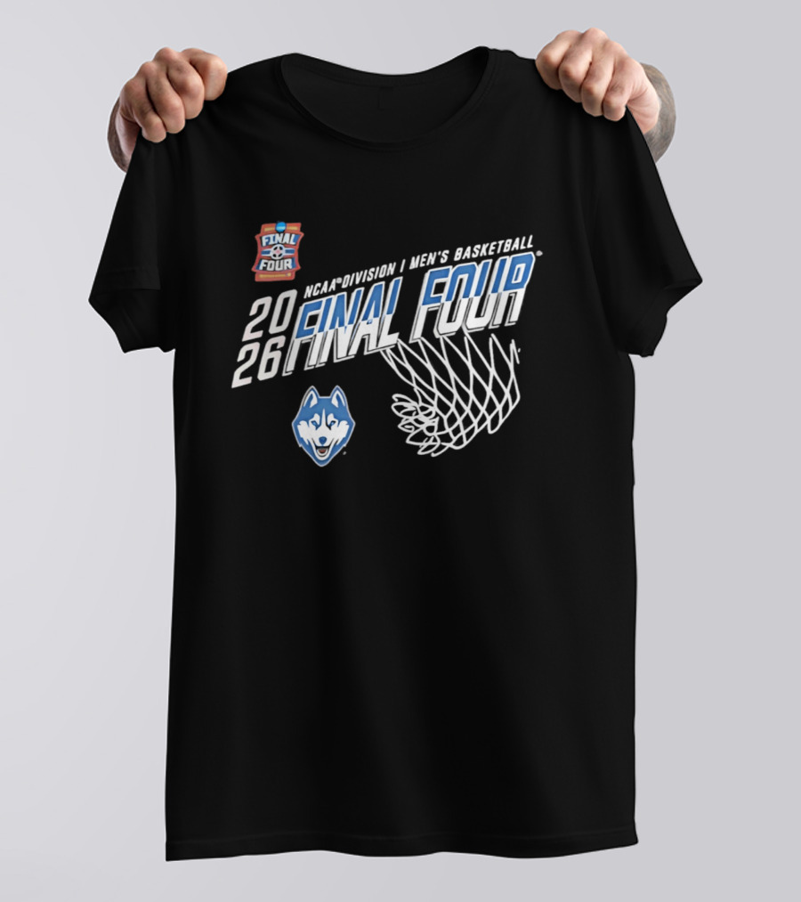 UConn Huskies 2026 NCAA Men's Basketball Final Four March Madness T-Shirt