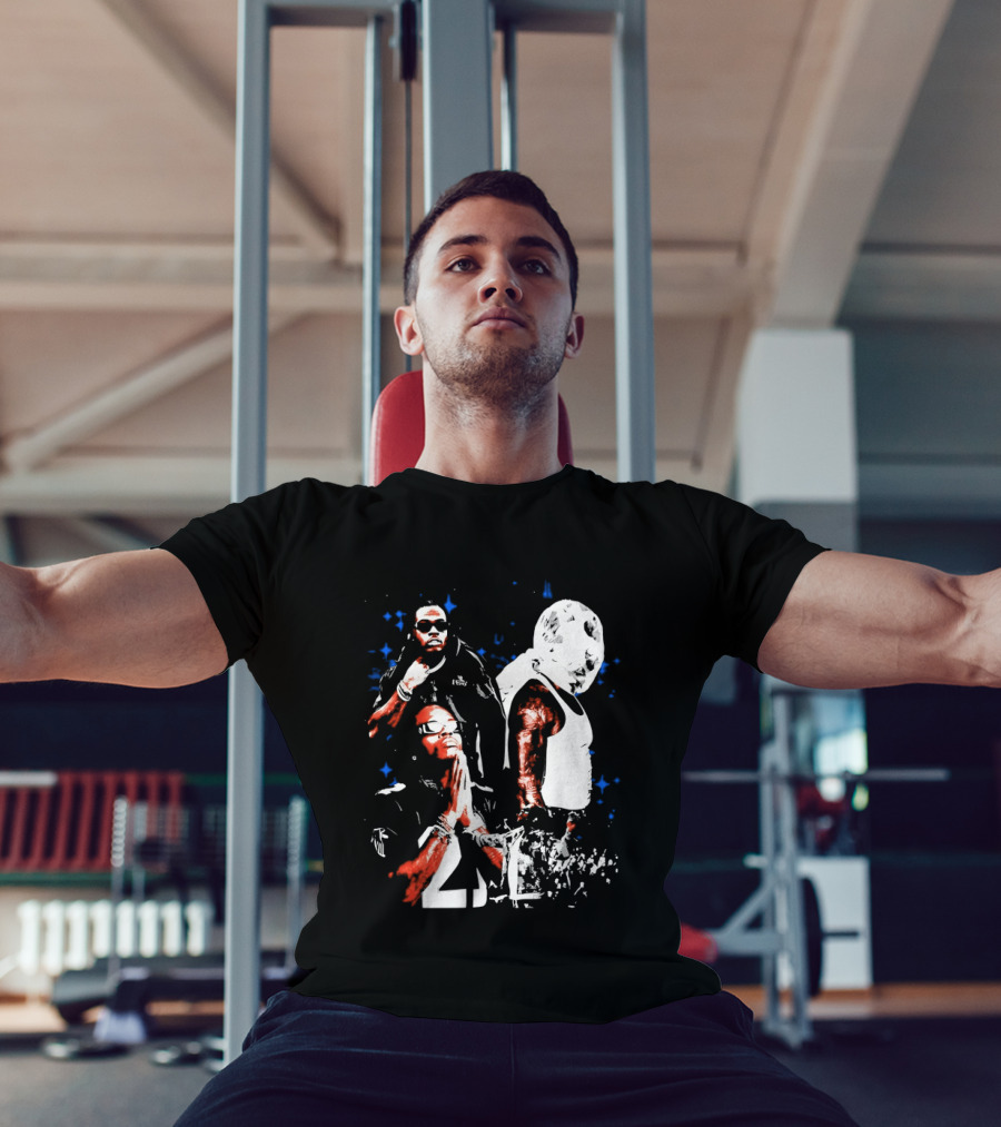 Gunna One Of Wun Globe Stars Red White Blue T-Shirt