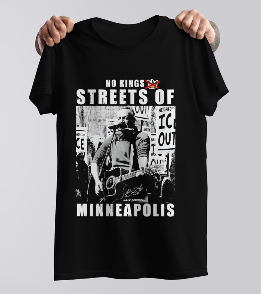 No Kings Streets Of Minneapolis Pruce Springsteen T-Shirt