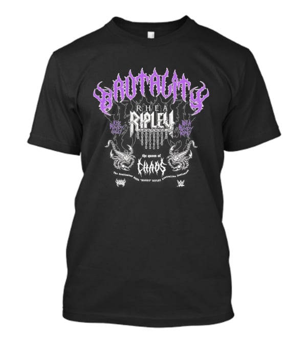 Rhea Ripley Brutality 2026 Purple Flame T-Shirt