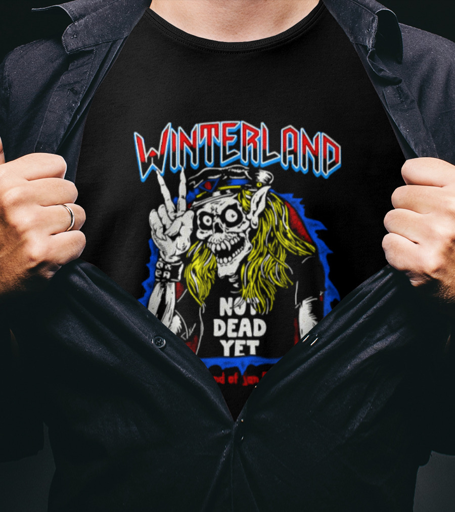 Winterland Not Dead Yet The Legend Of San Francisco Skeleton Rock And Roll T-Shirt