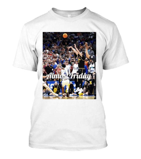 Almost Friday Iowa Basketball March Madness 2026 Jump Shot Crowd T-Shirt
