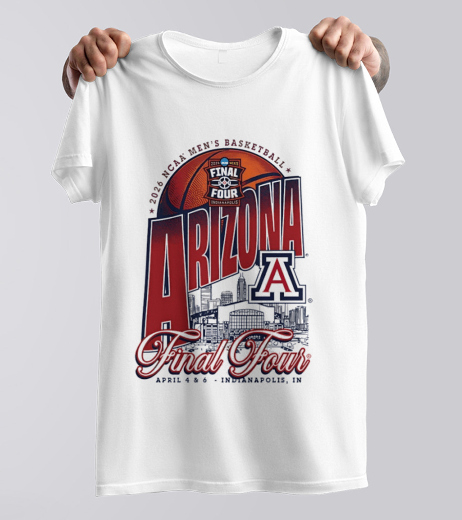 2026 NCAA Men's Basketball Arizona Wildcats Final Four Indianapolis T-Shirt