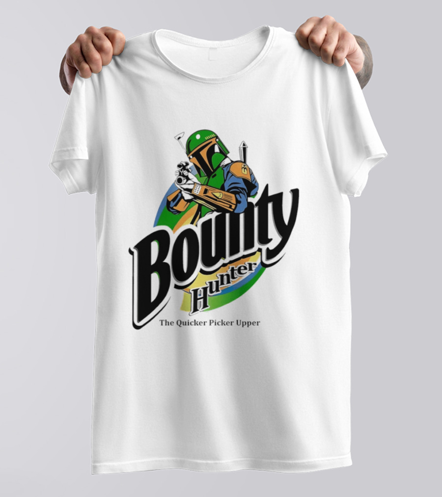 Bounty Hunter The Quicker Picker Upper Mandalorian T-Shirt